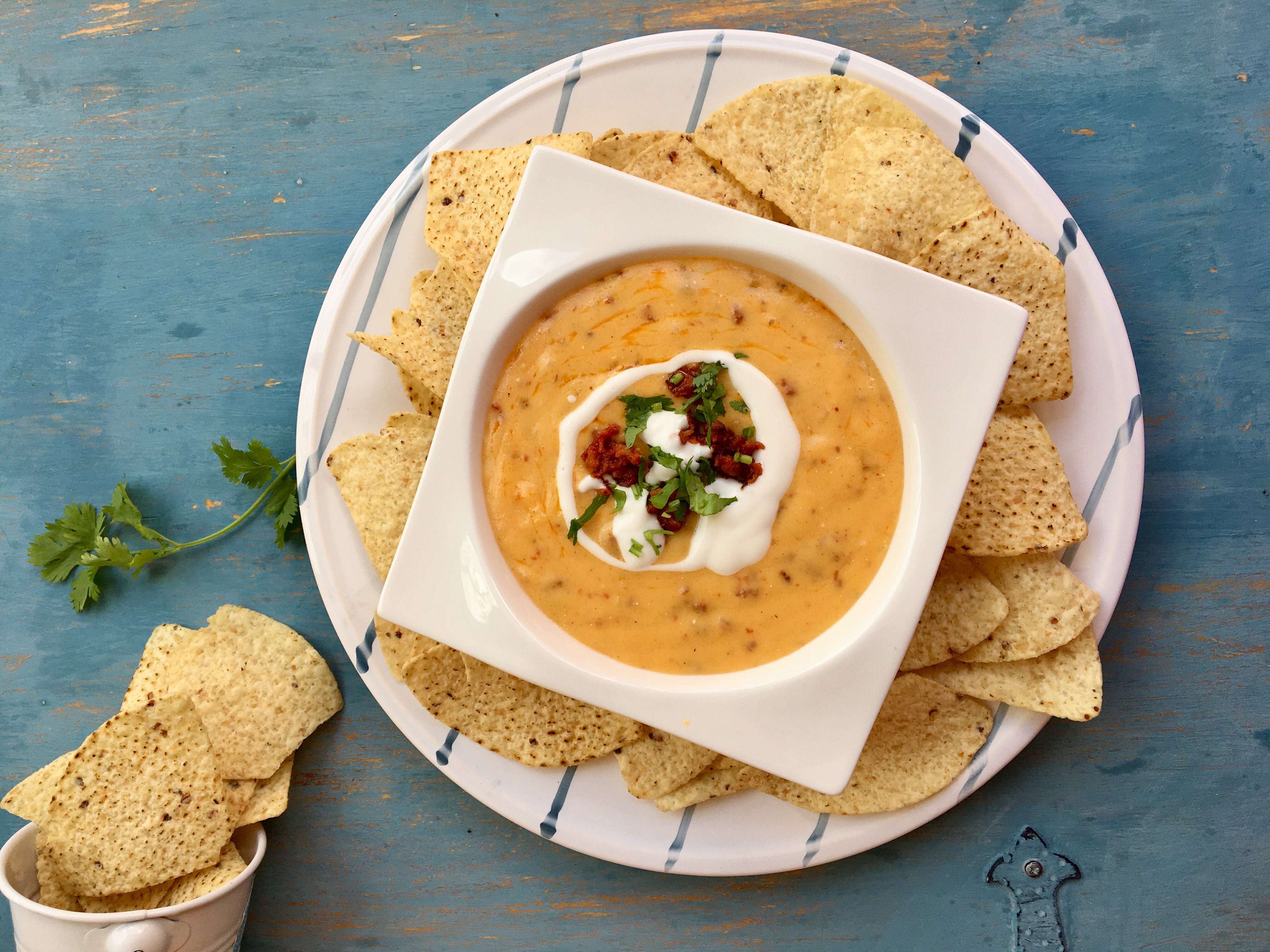 Salsa de nachos con chorizo